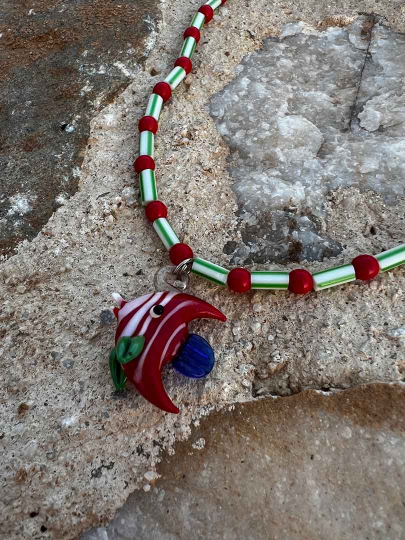 Fish Red Necklace