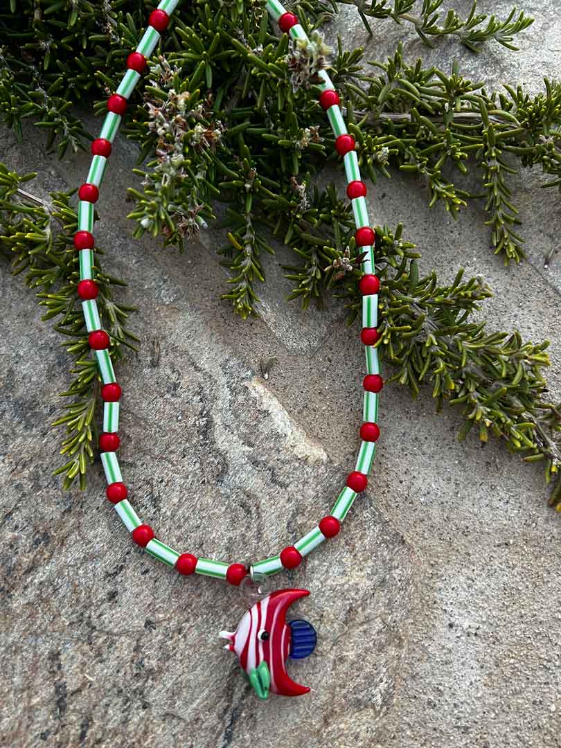 Fish Red Necklace